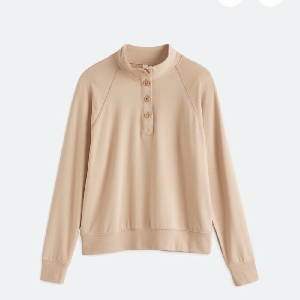 Threads 4 Thought Beige Long Sleeve Top